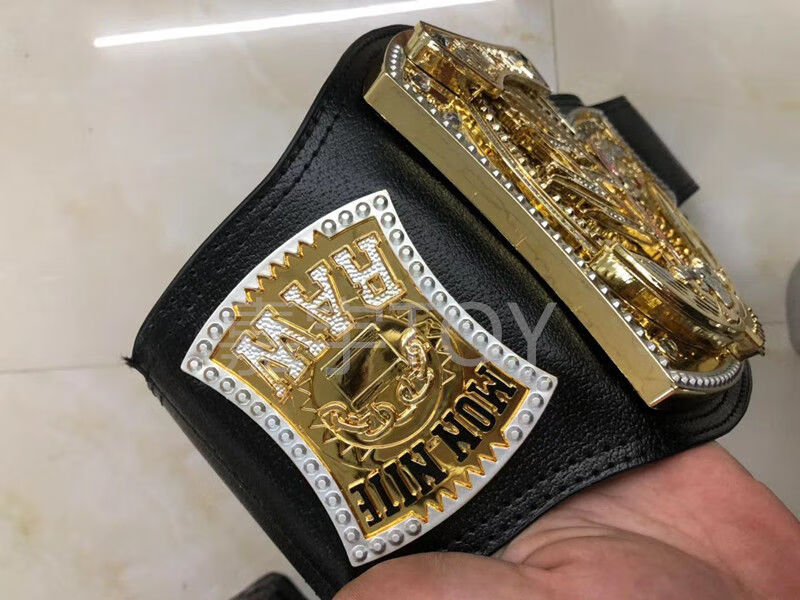 wwe腰带 散打拳王泰森金腰带拳击格斗比赛高品 质腰带皮质道具周边 w