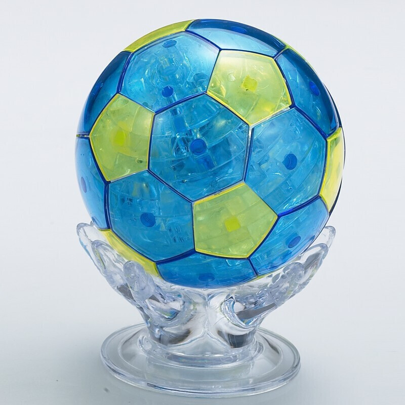 加器玩具3d立体水晶拼图模型diy积木发光红苹果拼装圣诞礼物平安果增