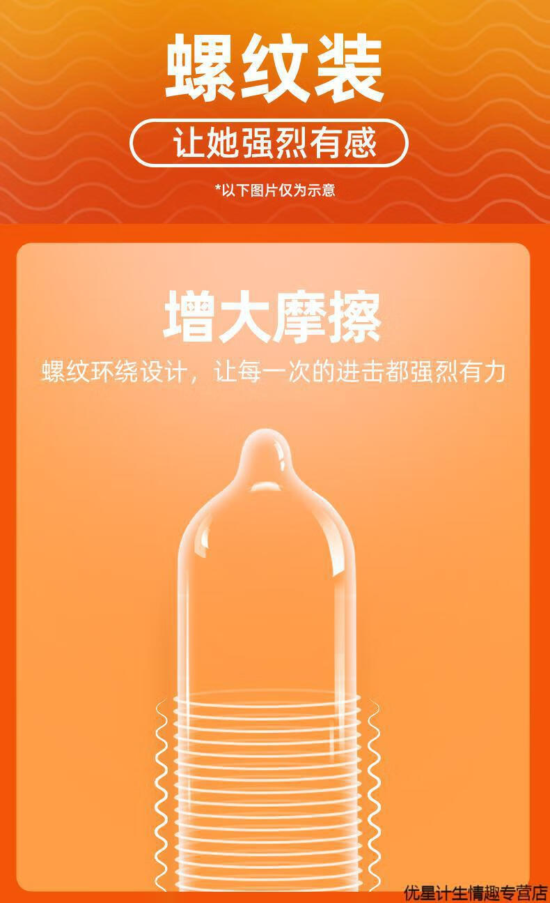 杜蕾斯螺纹避孕套加长加粗龟头套持久加厚延时喷剂金枪不倒 强力摩擦