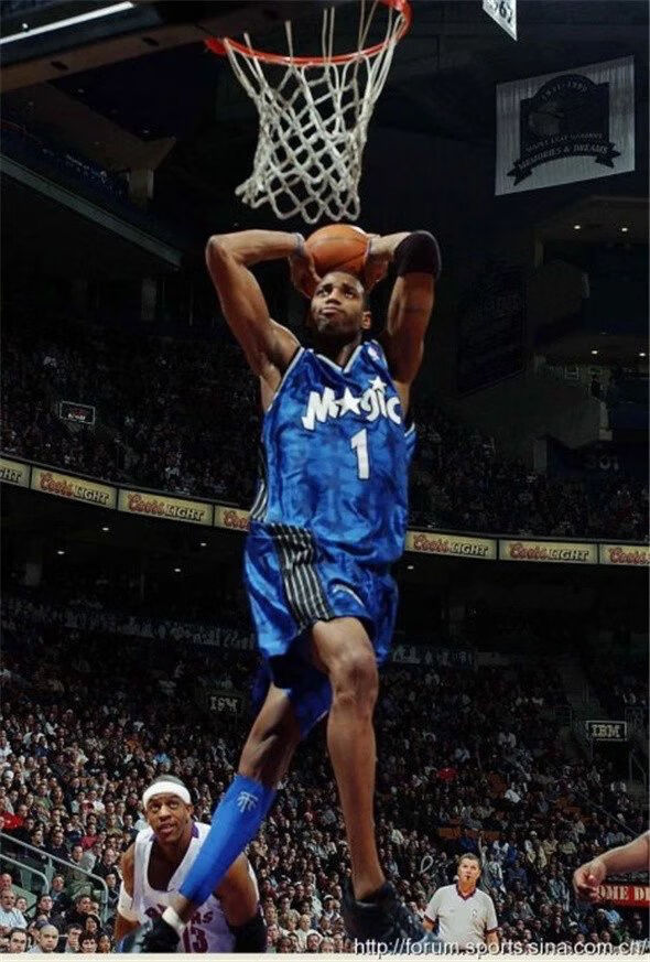 耐她(naita)【官方旗舰店】 麦迪1号魔术蓝色暗星球衣nba复古刺绣篮球