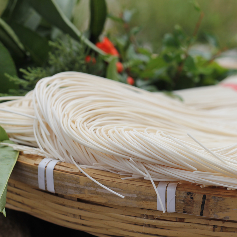 农家手工油面挂面龙须贡面湖北黄冈特产细面空心挂面2斤