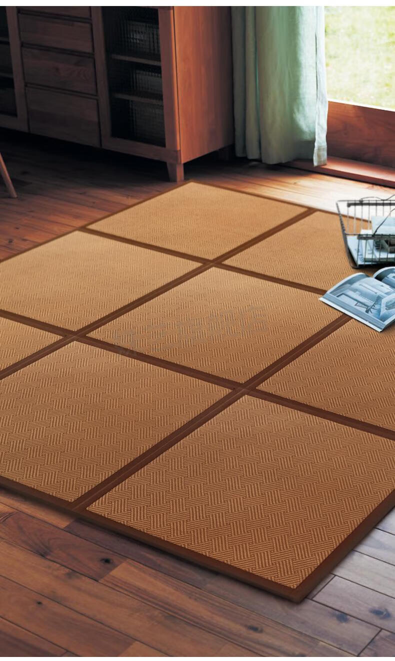 儿童爬行地板垫席面款浅藤色xpe加厚2cm单块装6060cm随机发货无配件品