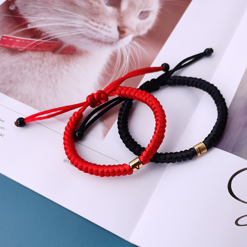 骊象头发编手链青丝结发手绳情侣diy编织材料字母转运珠编绳男女材料