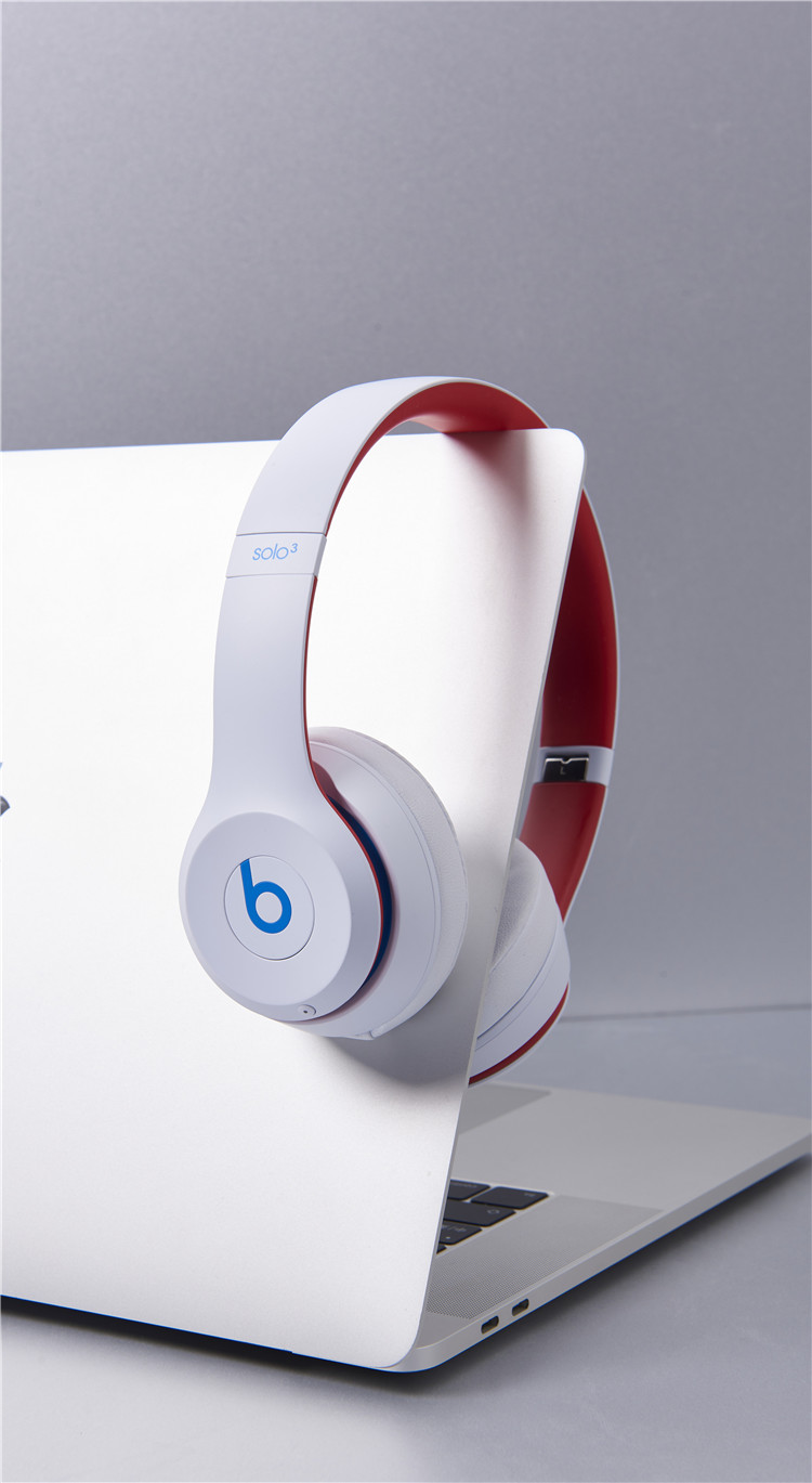 beatssolo3wireless头戴式耳机无线蓝牙降噪solo3魔音耳麦运动丝缎银