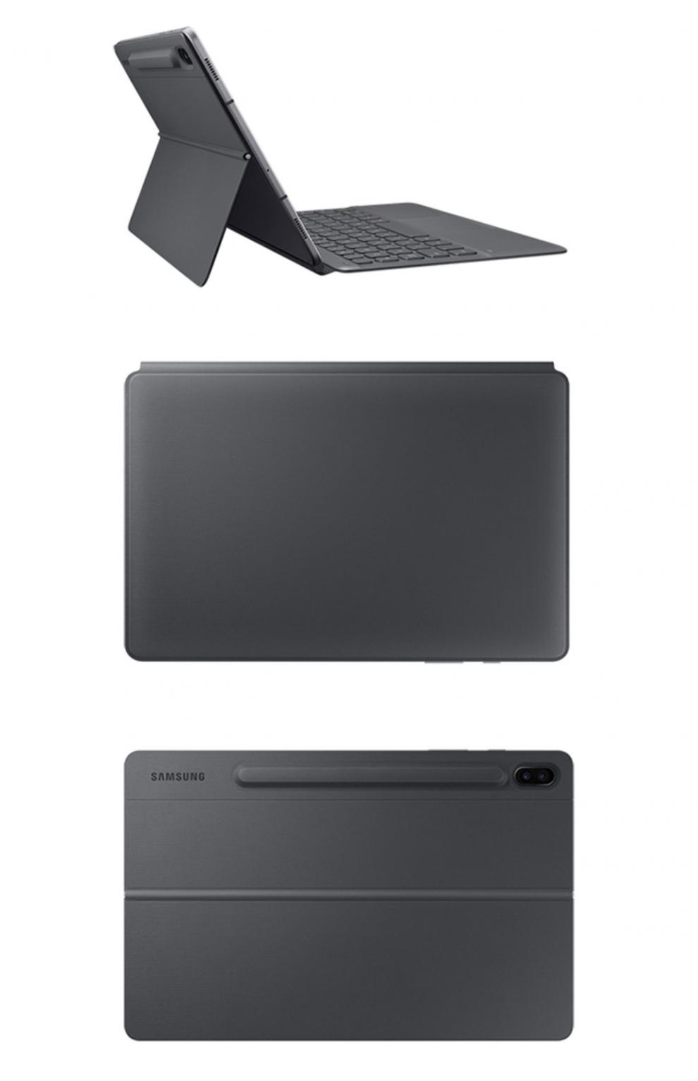 三星samsung三星galaxytabs6s7fes7平板蓝牙键盘t860支架保护套壳灰色