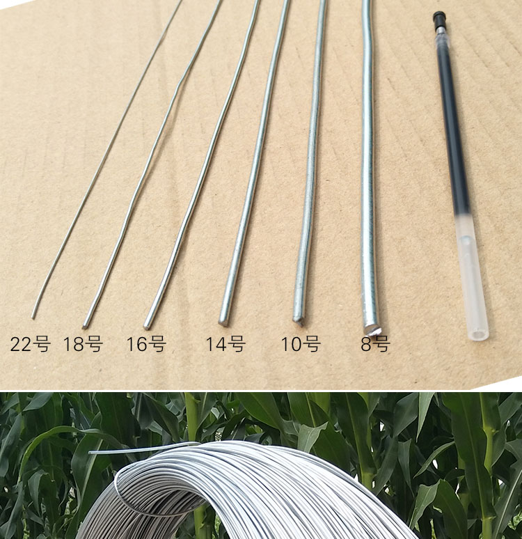 镀锌铁丝81012141618号园艺搭大棚手工艺术工地建筑8直径4mm10公斤约