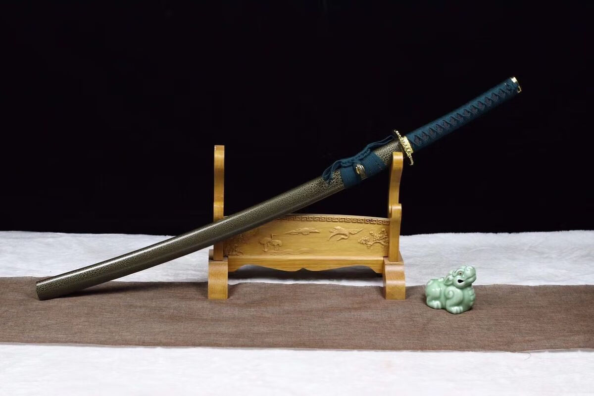 日本居合道木刀竹刀武士刃东洋拔刀术训练表演cos一体带鞘未开刃朋友