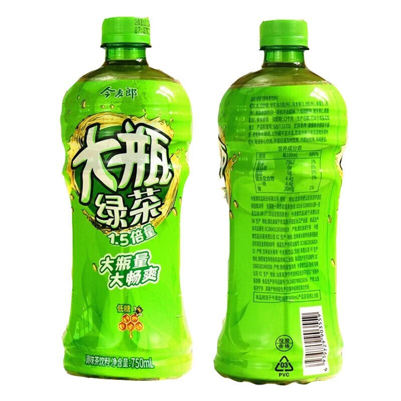 绿茶750ml*6/12瓶绿茶口味大瓶聚餐茶饮品美味饮品 绿茶750ml*12瓶