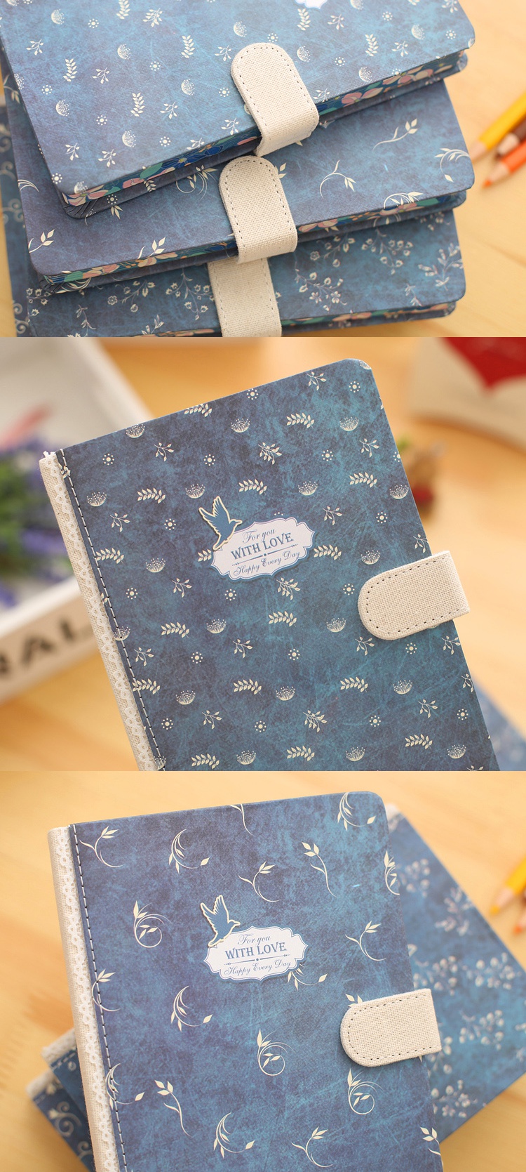 眉姿(meizi)小清新复古笔记本文具韩国风简约创意日记本大学生用记事