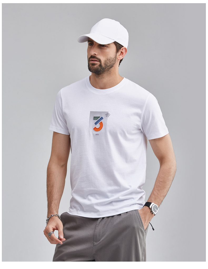 ak army男装 男士t恤短袖夏季潮流圆领创意印花半截袖体恤上衣休闲