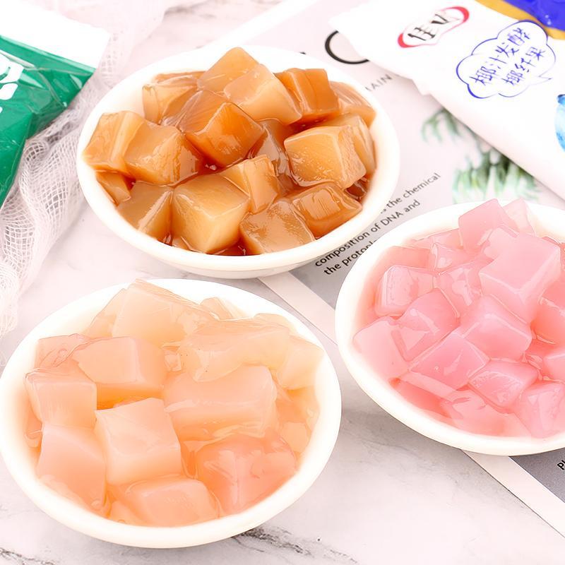 佳达拖肥椰果肉果冻布丁90后怀旧小时候的零食品小吃饮料 葡萄味10包