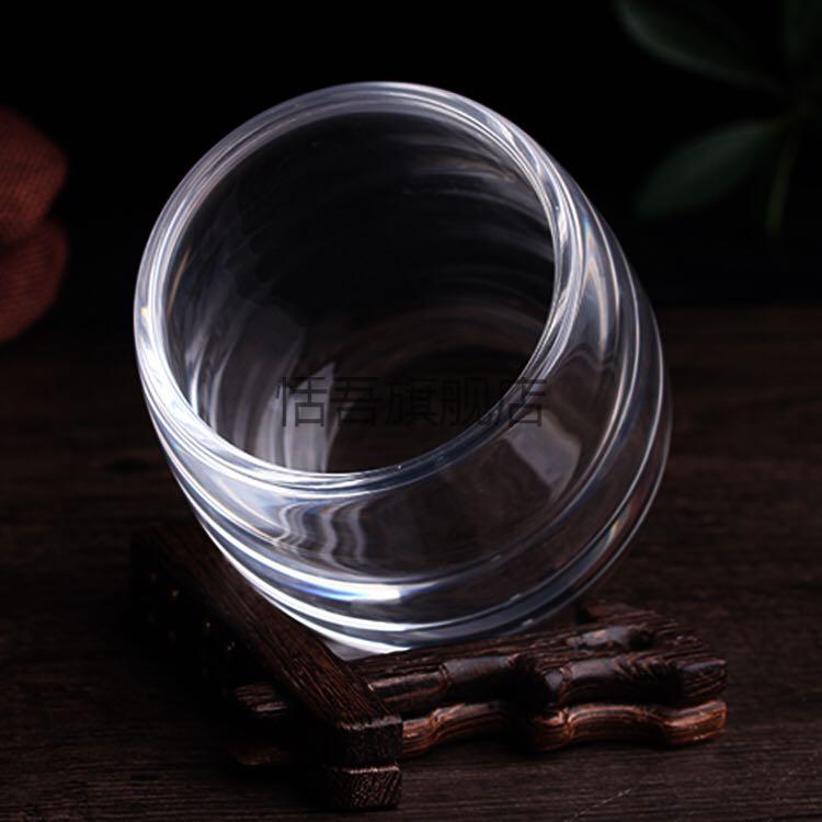 天然白水晶杯茶杯天然白水晶纯手工打磨水晶杯茶杯啤酒杯威士忌杯红酒