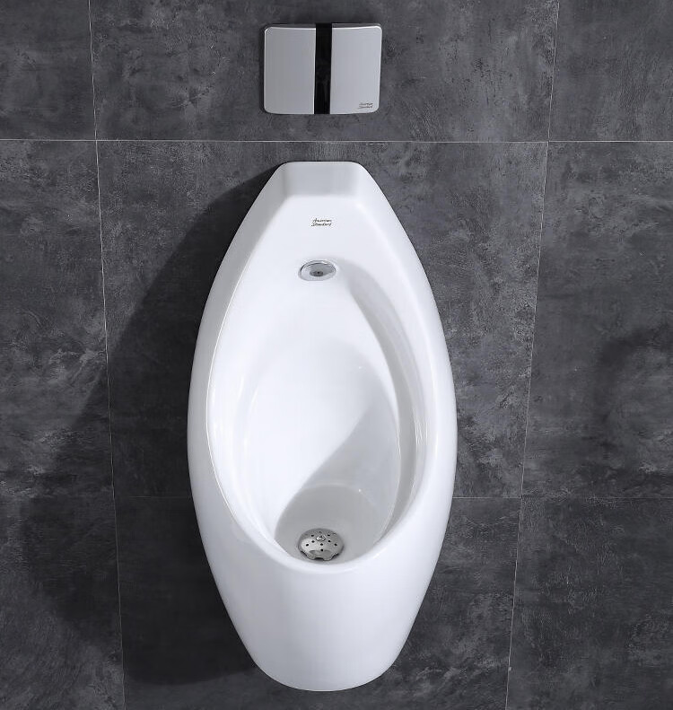 美标小便斗6737/6727康德挂墙感应手按小便器小便池尿兜上/后进水