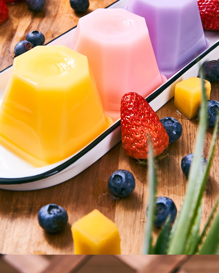 布酪布丁果冻零食128gx16盒草莓芒果味吸吸冻大布丁 128g*40盒(5板装)