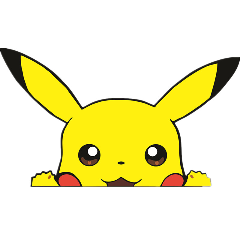 友熙youxi皮卡丘汽车贴画3d立体个性搞笑车尾动漫拉花摩托电动车创意