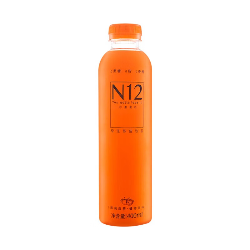 n12陈皮 n12陈皮白茶植物饮料陈皮网红饮品 400ml/瓶 400ml/瓶*4瓶/箱