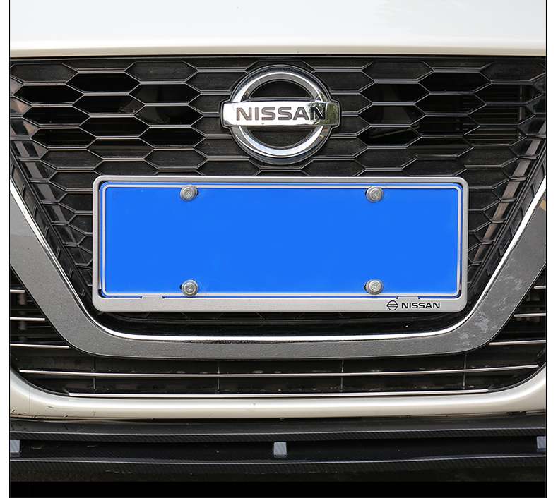 2021款新天籁车牌架框日产第七代天籁车牌照框装饰19-20款天籁改装