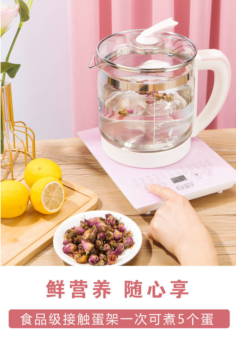扬子适用于养生壶多功能保温定时高硼硅玻璃家用电热烧水壶煮茶壶1.