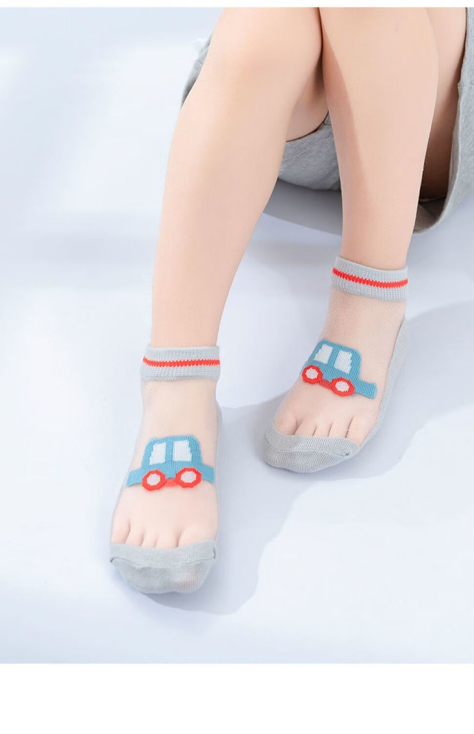 承莉儿童袜子夏季薄款船袜水晶袜男童女童透气冰丝袜宝宝春夏棉袜331