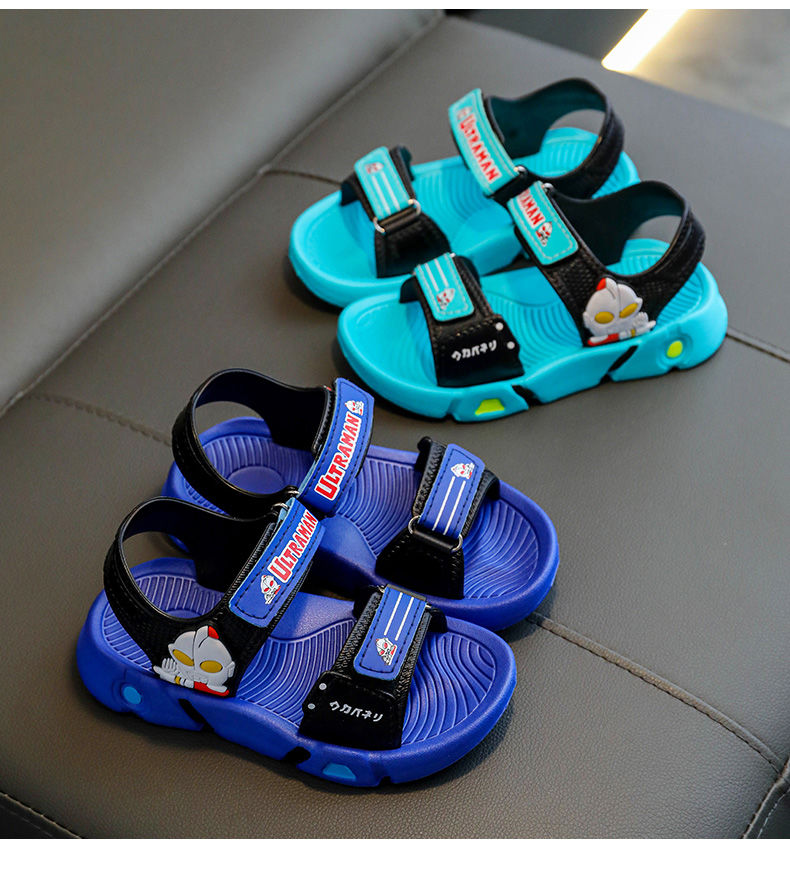儿童凉鞋男夏季男童eva软底中大童2022新款男孩宝宝沙滩鞋2289蓝色