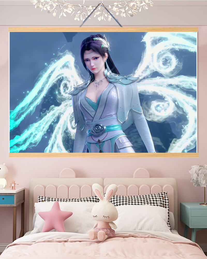 斗破苍穹动漫周边装饰壁画墙贴纸卧室宿舍萧炎美杜莎云韵海报挂画