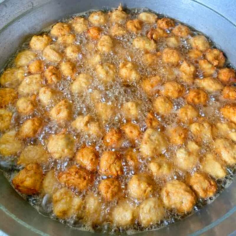 萝卜丸子油炸素菜丸子酥菜现做现发山东徐州邳州临沂枣庄特产1斤1斤