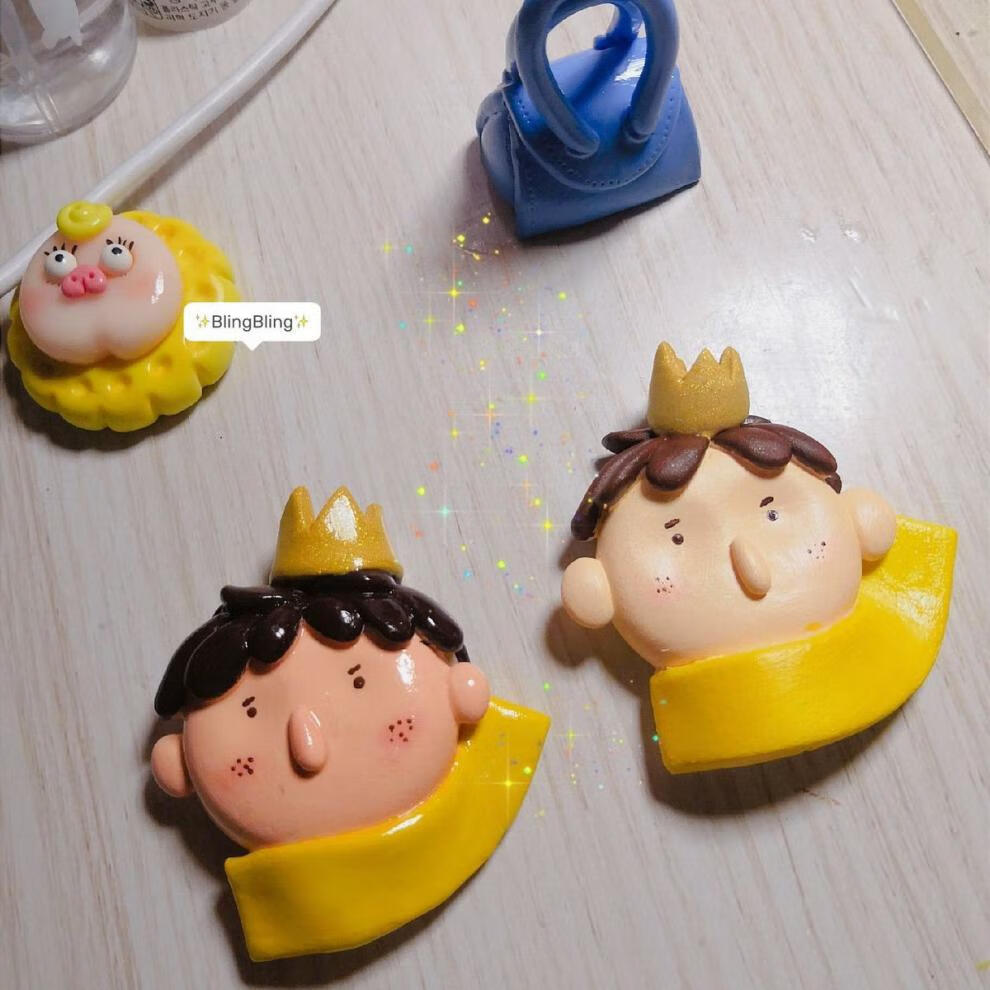 腾亿优品狼叔树脂粘土一斤500g装花卉多肉专用土人偶韩国具象星光土