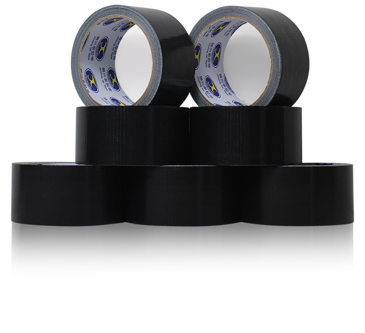 馨媛高粘布基胶带黑色地毯胶布单面防水胶带强力超粘宽15mm长10m10卷