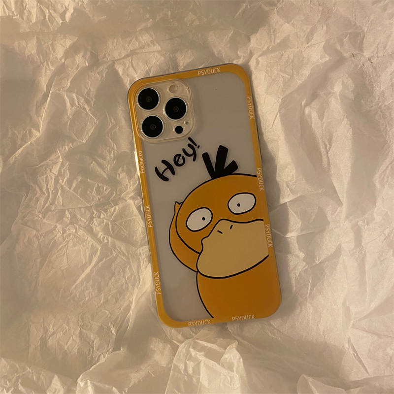 qu倍思适用搞怪小动物可达鸭适用iphone13promaxhey可达鸭iphone8