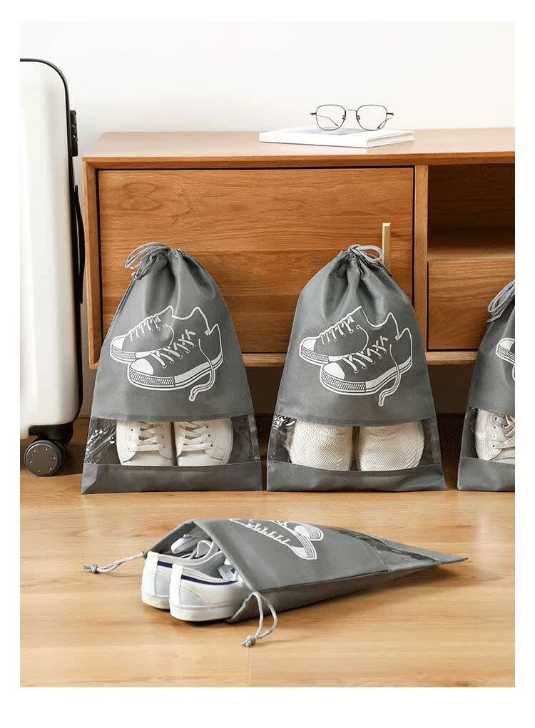 鞋袋晒鞋防黄鞋袋子鞋子收纳袋旅行防尘放装鞋的神器球鞋收纳神袋中号