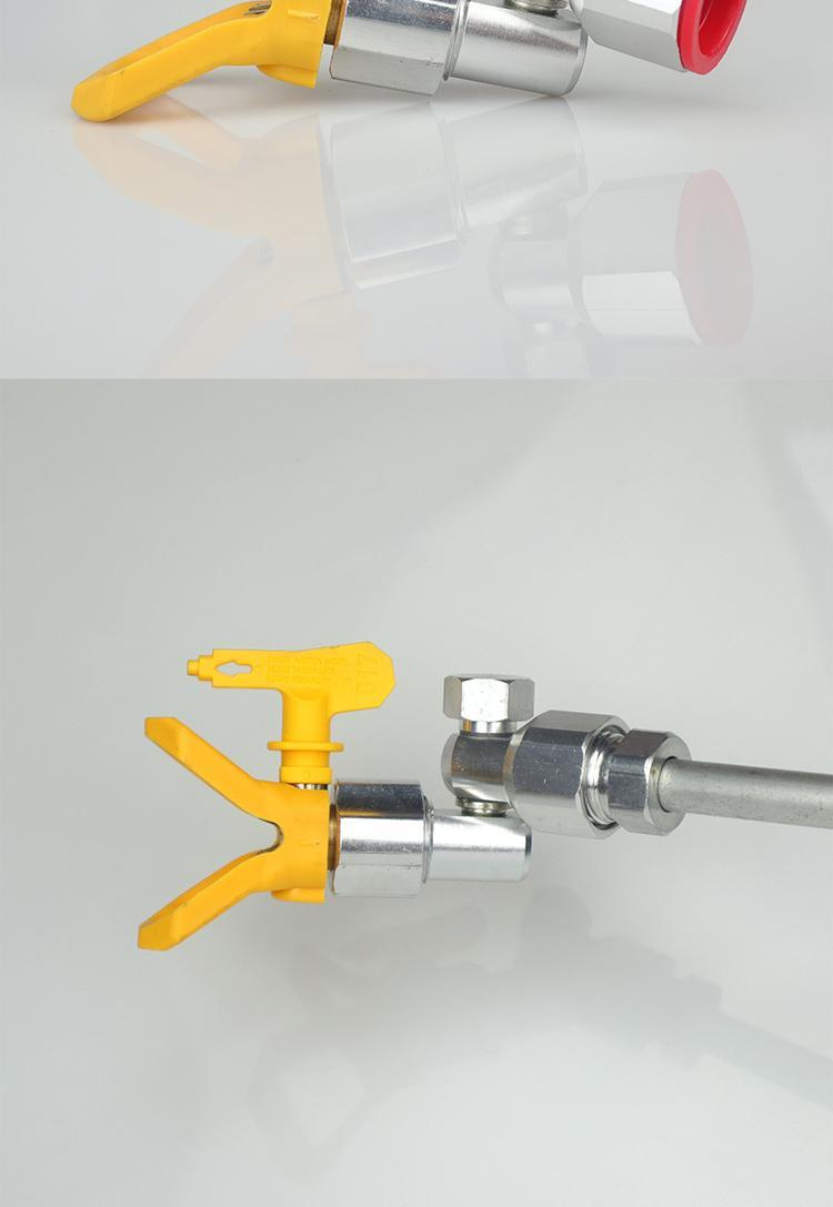 油漆无气喷涂机配件转向弯喷头万向头喷枪加长杆旋转接头拐弯转头单独