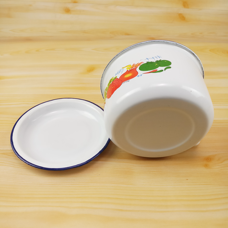 饭盒学生加厚泡面碗带盖怀旧缸子饭缸加厚13厘米1升花果款一个装价格