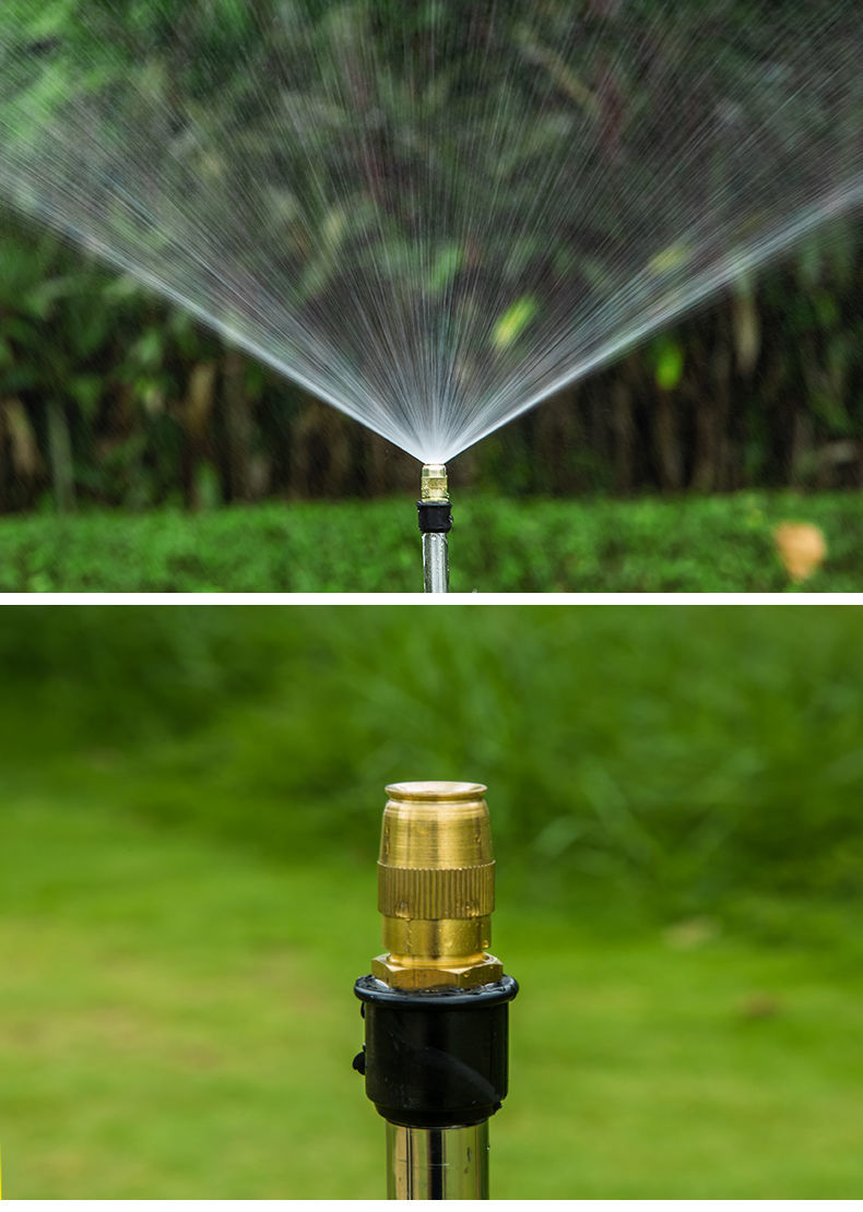 喷头草坪园林旋转360度自动浇花洒水器全铜灌溉降温除尘喷灌雾化喷头