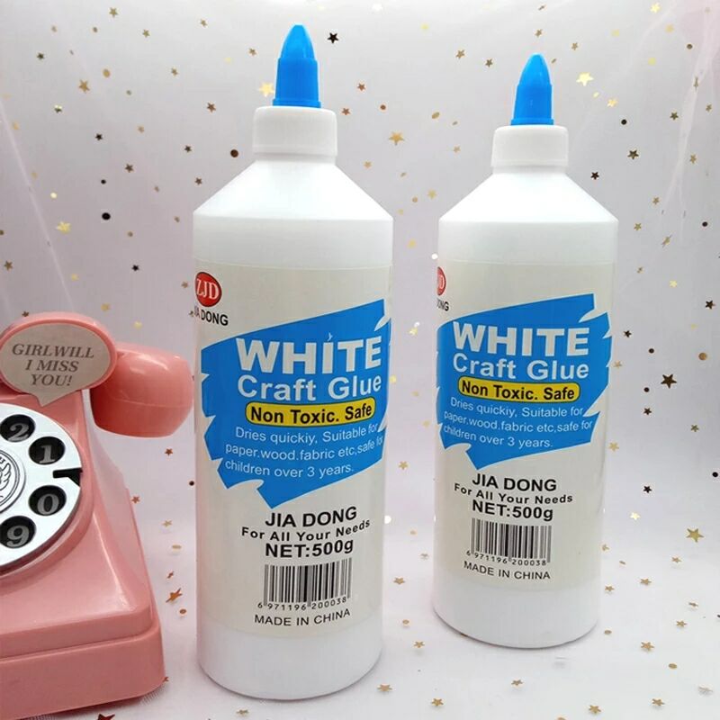 小郎人史莱姆白胶做泥水晶泥冰山泥液体胶办公胶水大甁白胶起泡胶手工