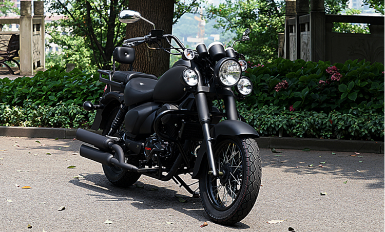 机风暴太子车摩旅250c可上牌 黑 宗申平衡轴250油冷钢丝圈【图片 价格