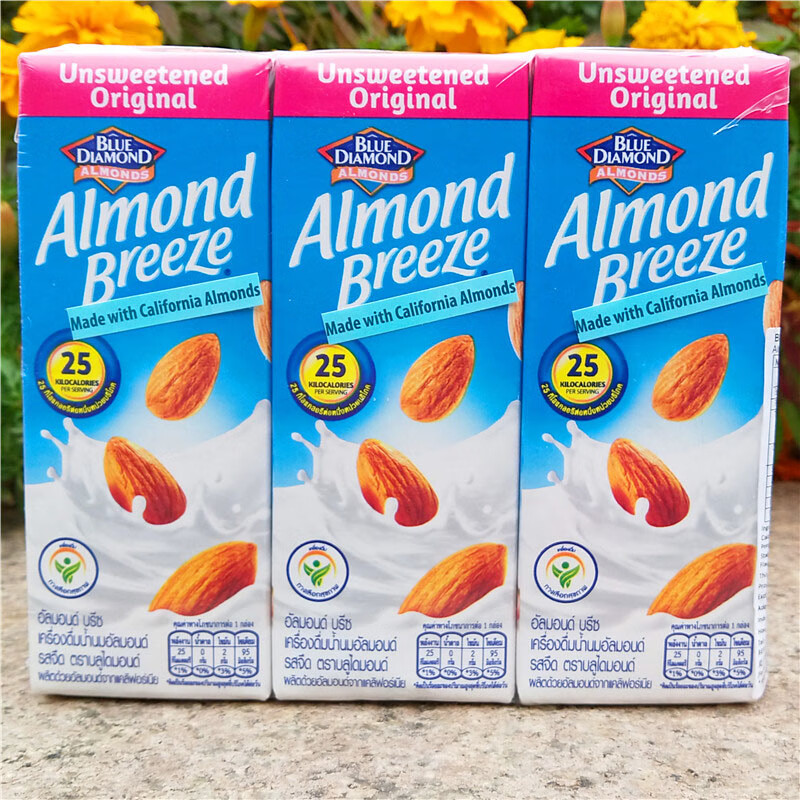 五折 美国低卡 almond breeze unsweetened 946ml无糖香草vanillaun