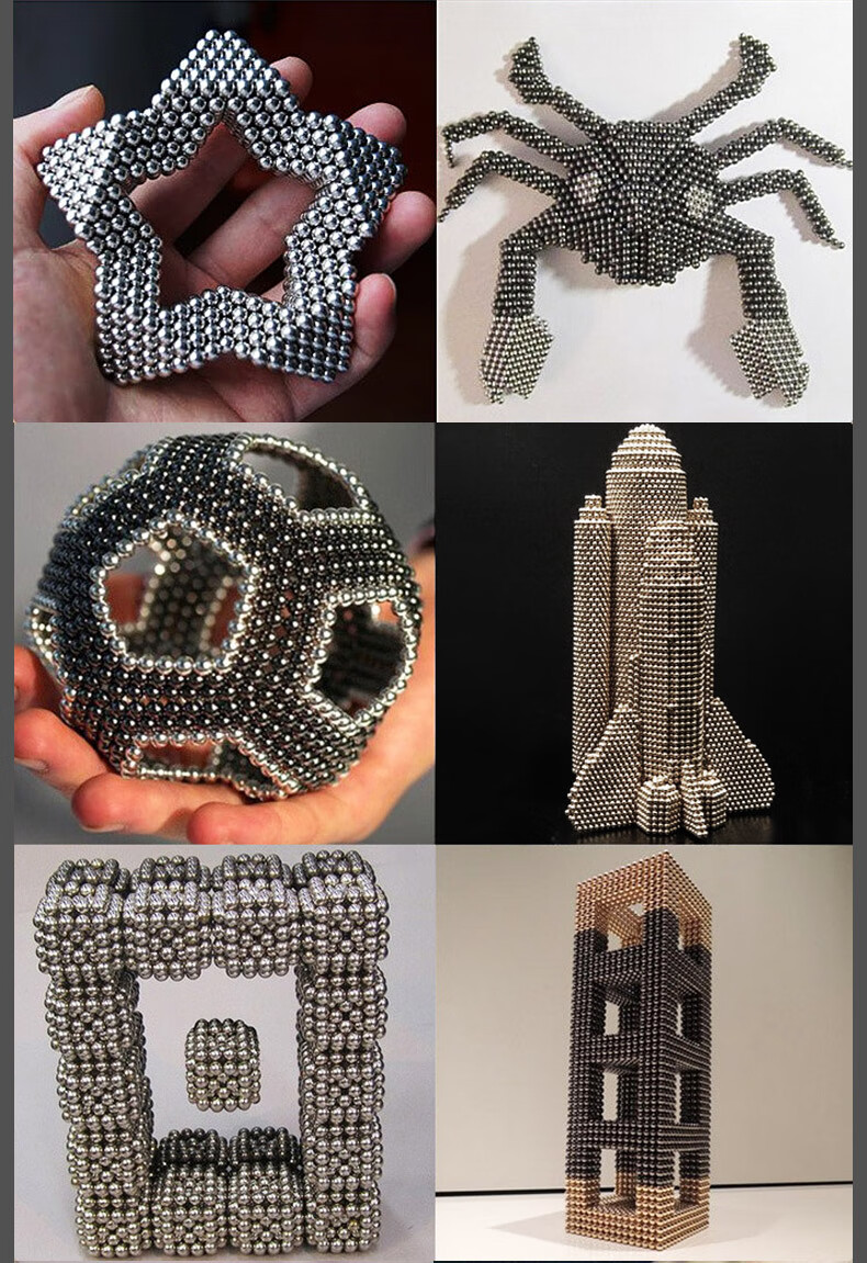 巴克球10000颗30元以下巴克球1000颗彩色磁力珠魔力珠磁铁球方形减压