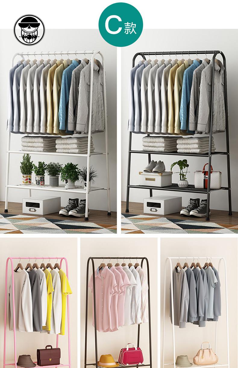 简易布衣柜铁架子组装衣橱宿舍出租房家用卧室收纳现代简约衣服架a款1