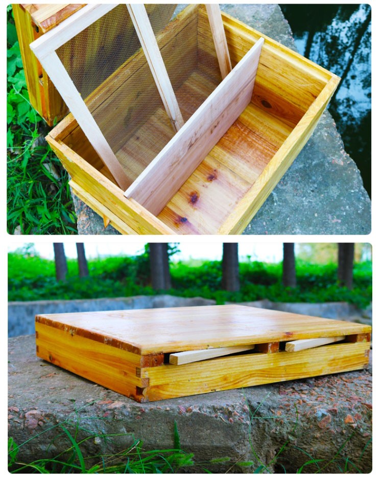 中蜂蜂箱标准十框蜂巢箱养蜂专用工具蜂桶峰箱批发横养蜂箱密蜂用具