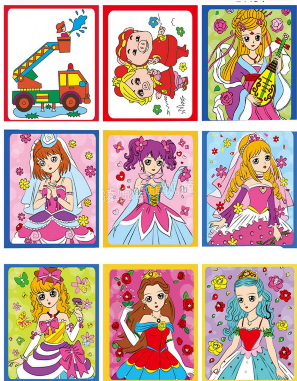 用颜料涂色的画板 儿童画画涂色泡沫板广场涂鸦画板颜料水彩画diy水粉