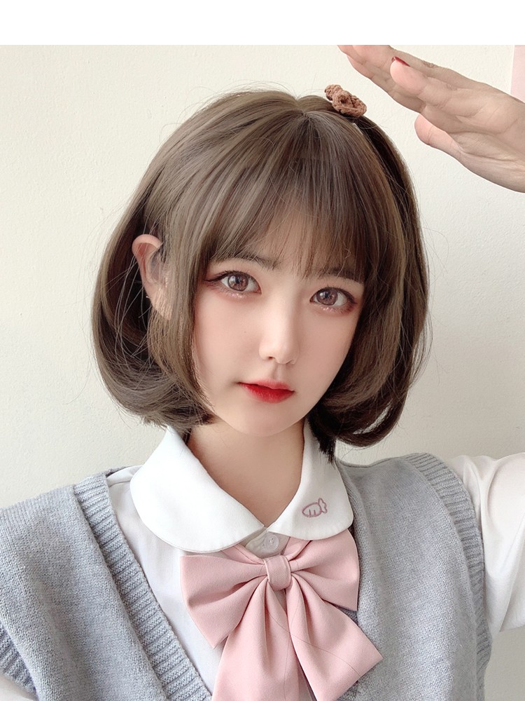 actual self假发短发女夏季 波波头发型女生日常bobo整顶假发网红