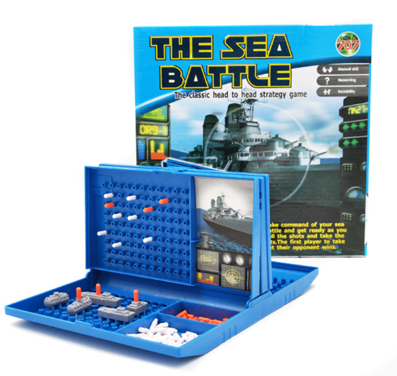 海战棋对打海战舰对战海战船游戏棋定位逻辑思维双人亲子桌面玩具海战
