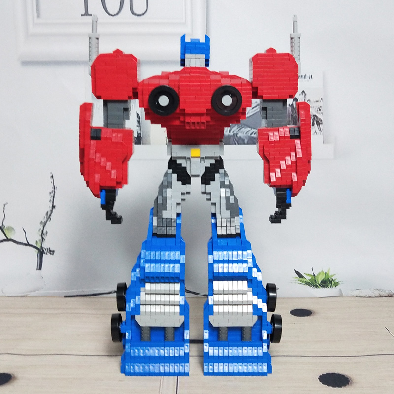 拼图成人版立体兼容颗粒大积木儿童成人解压玩具3d立体拼图擎天柱