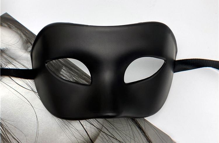 抖音黑色男士面具半脸成人化妆舞会派对个性网红帅气古风面罩男女