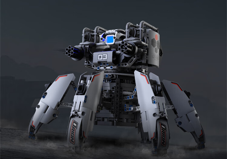 六足泰坦 智能积木猎户座六足泰坦木星黎明系列组装拼插 黑色【图片