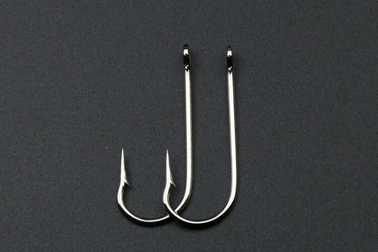 带孔海钓鱼钩带圈有刺长柄管付海钓黑鱼海鱼专用散装垂钓用品其他品牌