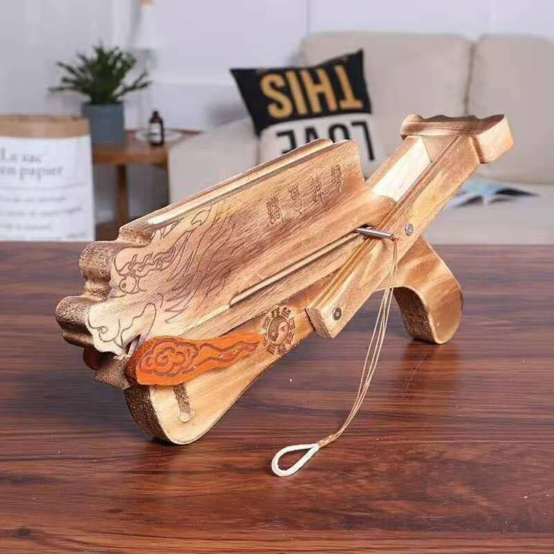 诸葛连弩木质弓箭射击套装玩具弩男孩户外运动子射击迷你手炝弩20支箭