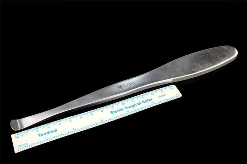 骨膜剥离器 骨科器械 24cm 弯头 分离器 剥离子 剥平 刮平 7mm 平 24