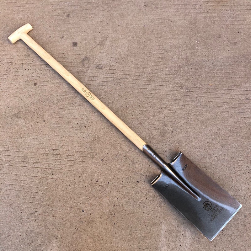 钢锹007泥锹加厚平头铲头高碳锰钢农用园林铁锨挖土植树户外精泥锹007
