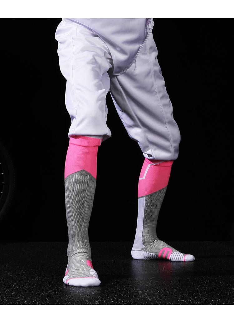 击剑袜长筒过膝高弹压缩击剑袜儿童男童成人防滑毛巾底袜比赛训练袜